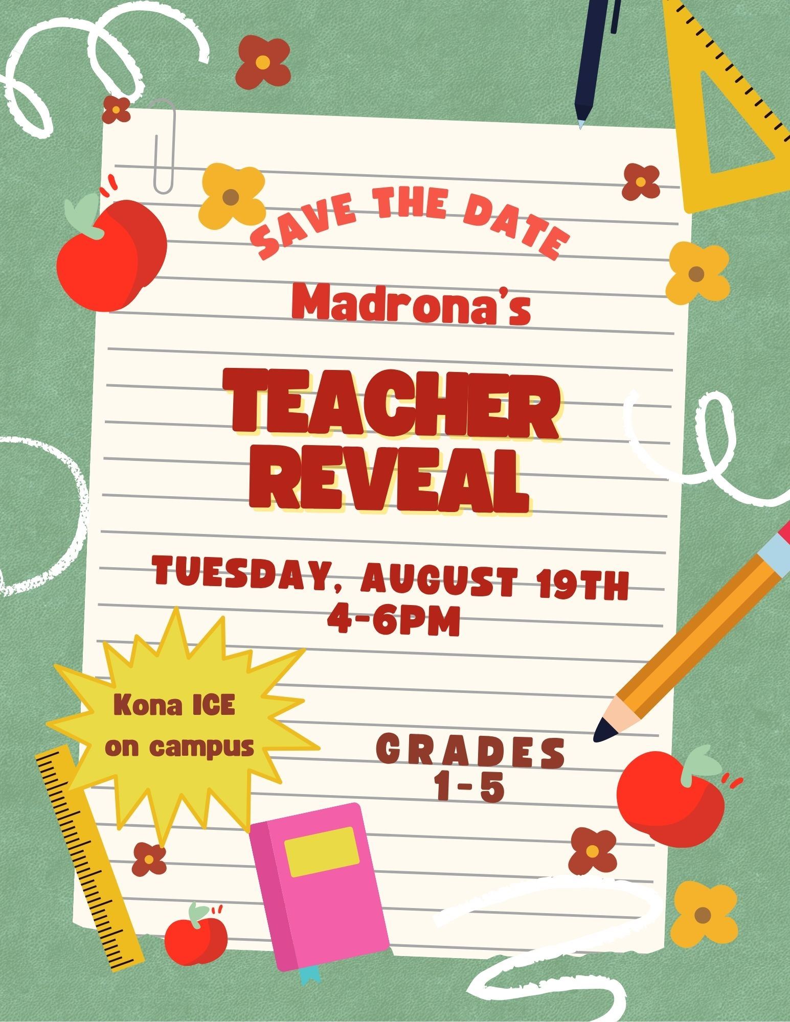  25-26 School Year Teacher Reveal